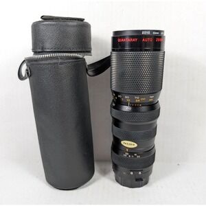 Quantaray Auto Zoom Lens F/45 85-210mm Manual‎ SLR Camera w/ Case